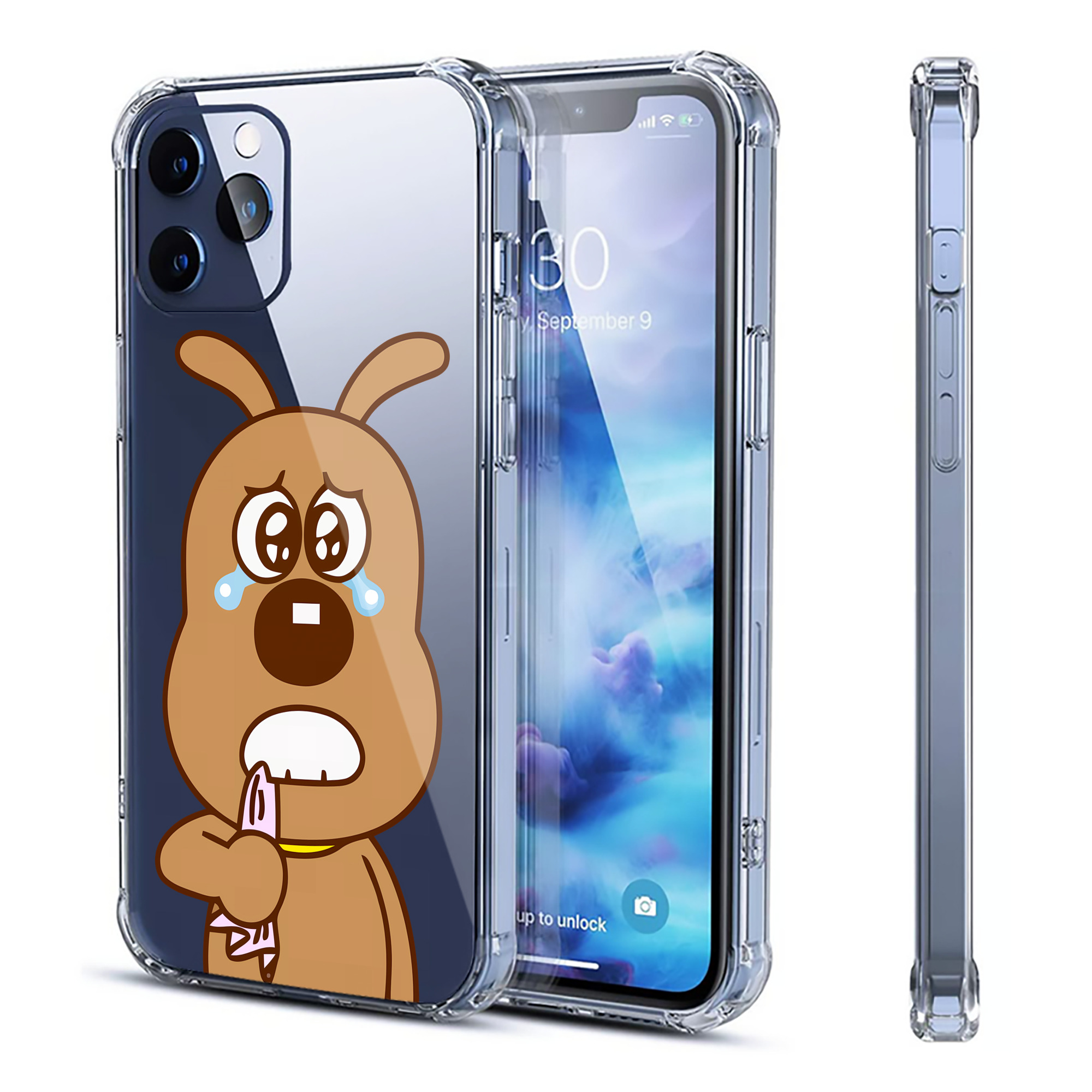 （画像用） アンパンマン Anpanman 【iPhone 12シリーズ対応】透明スマホケース（クリアソフトケース）